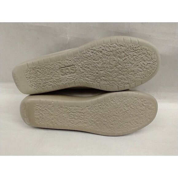 SAS Siesta Women's Tan Beige Leather Oxford Comfort Shoes 8N EUC - Picture 7 of 9